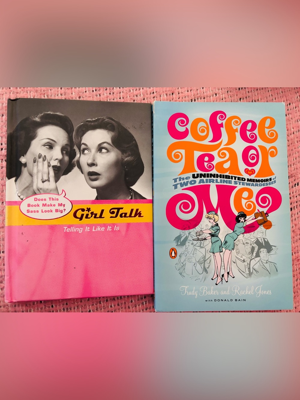 Set of Two Retro Coffee Table Books